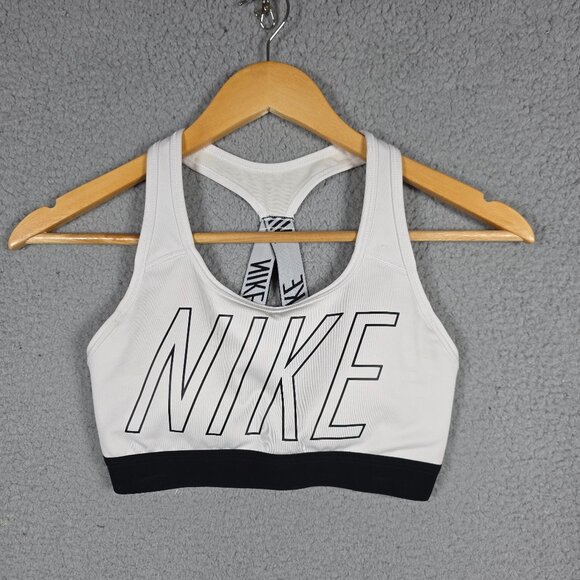Nike Pro Women Classic Padded Sports Training Bra Black 938823 XS Athleisure - Picture 1 of 8